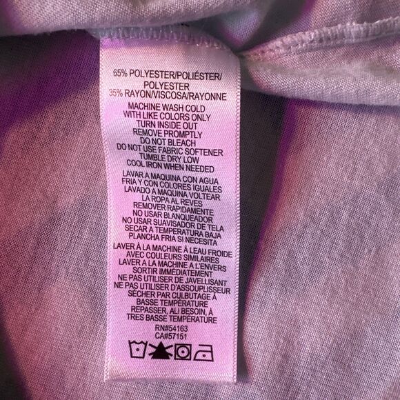 Calvin Klein Performance Wick sz S Women’s Blue Long Sleeve Hooded Tshirt hi-low - Picture 10 of 10